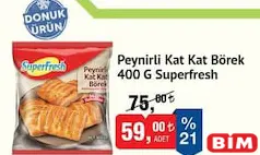 SUPERFRESH PEYNİRLİ KAT KAT BÖREK 400 G